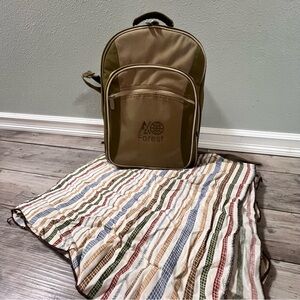 Picnic Time Picnic At Ascot 4 Person Picnic Backpack w/ Cooler & Blanket